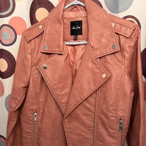 Me Jane Women's pink Leather Jacket